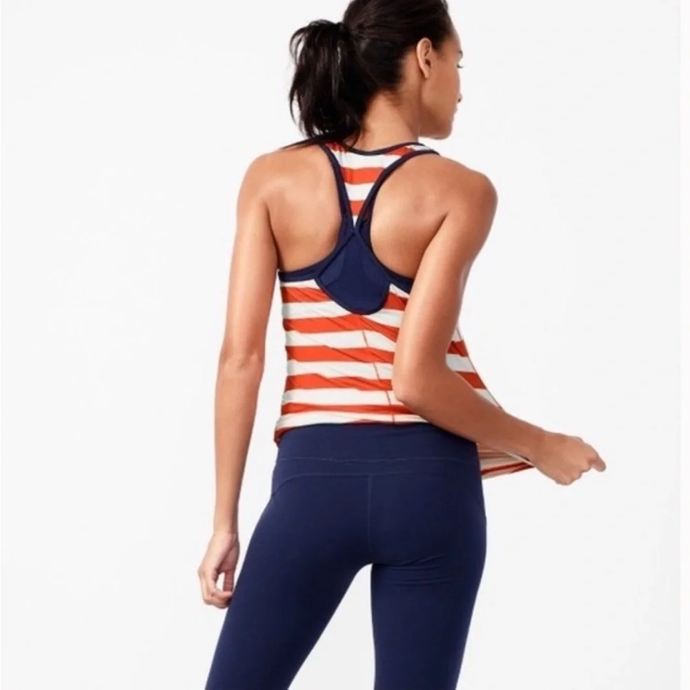 New Balance for J.Crew striped racerback tank top Size S